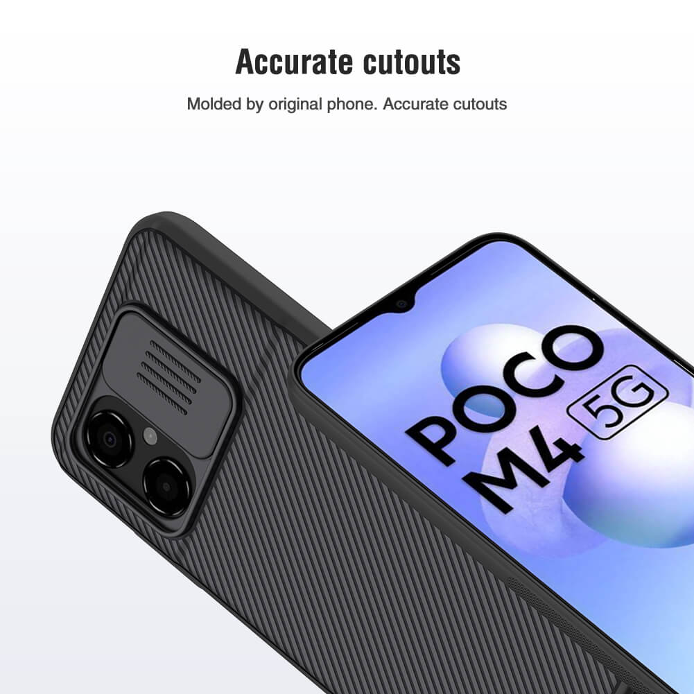 Чехол-крышка NILLKIN для Xiaomi Poco M4 5G (серия CamShield case)